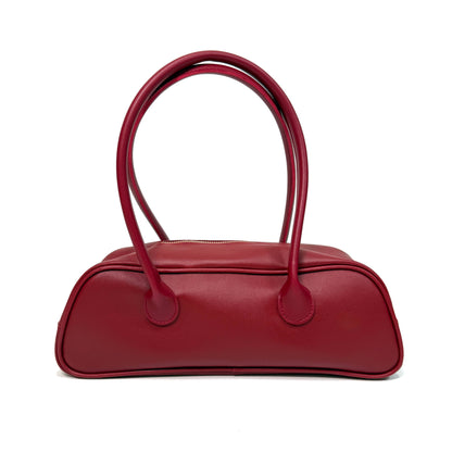 Elan Red Baguette Bag