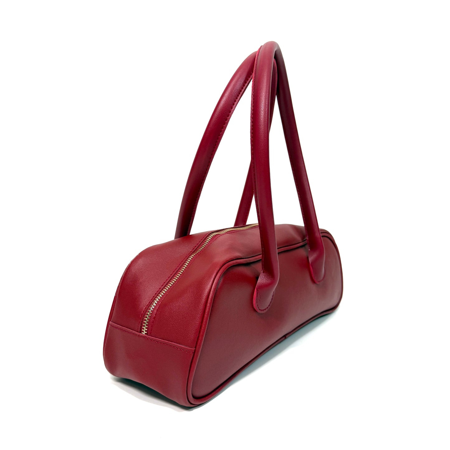 Elan Red Baguette Bag