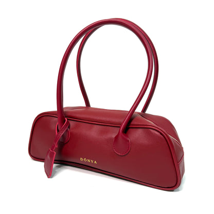 Elan Red Baguette Bag